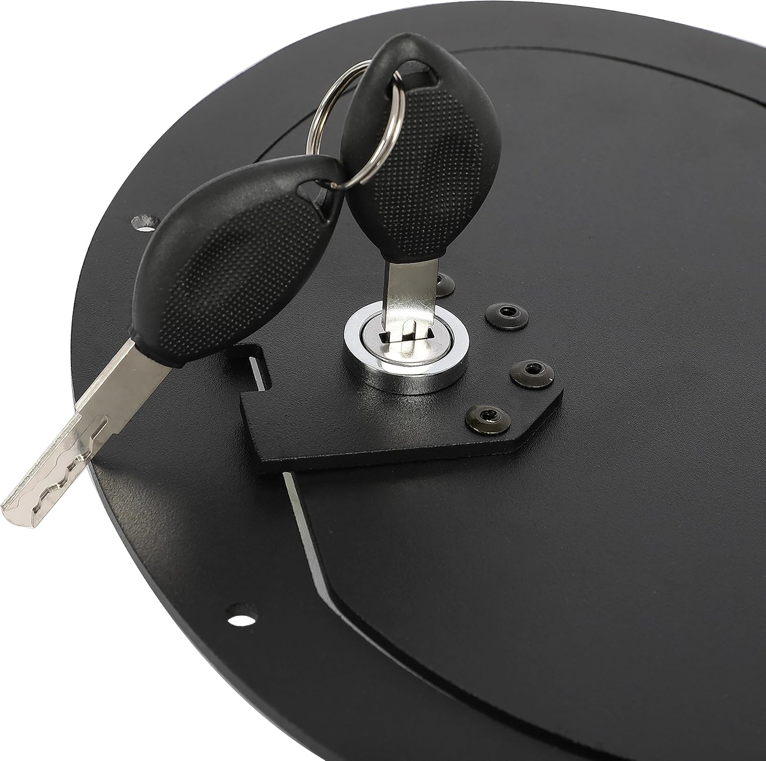 KUAFU Lockable Fuel Tank Door Compatible with Humvee Hummer H1 Any Model M998 M1123 M1045 Powder Coated Black