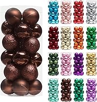 Vista 93 de XmasExp - Juego de 24 adornos de Navidad inastillables, bolas de árbol de Navidad, decoraciones para bolas de árbol de Navidad, 40 mm/1.57