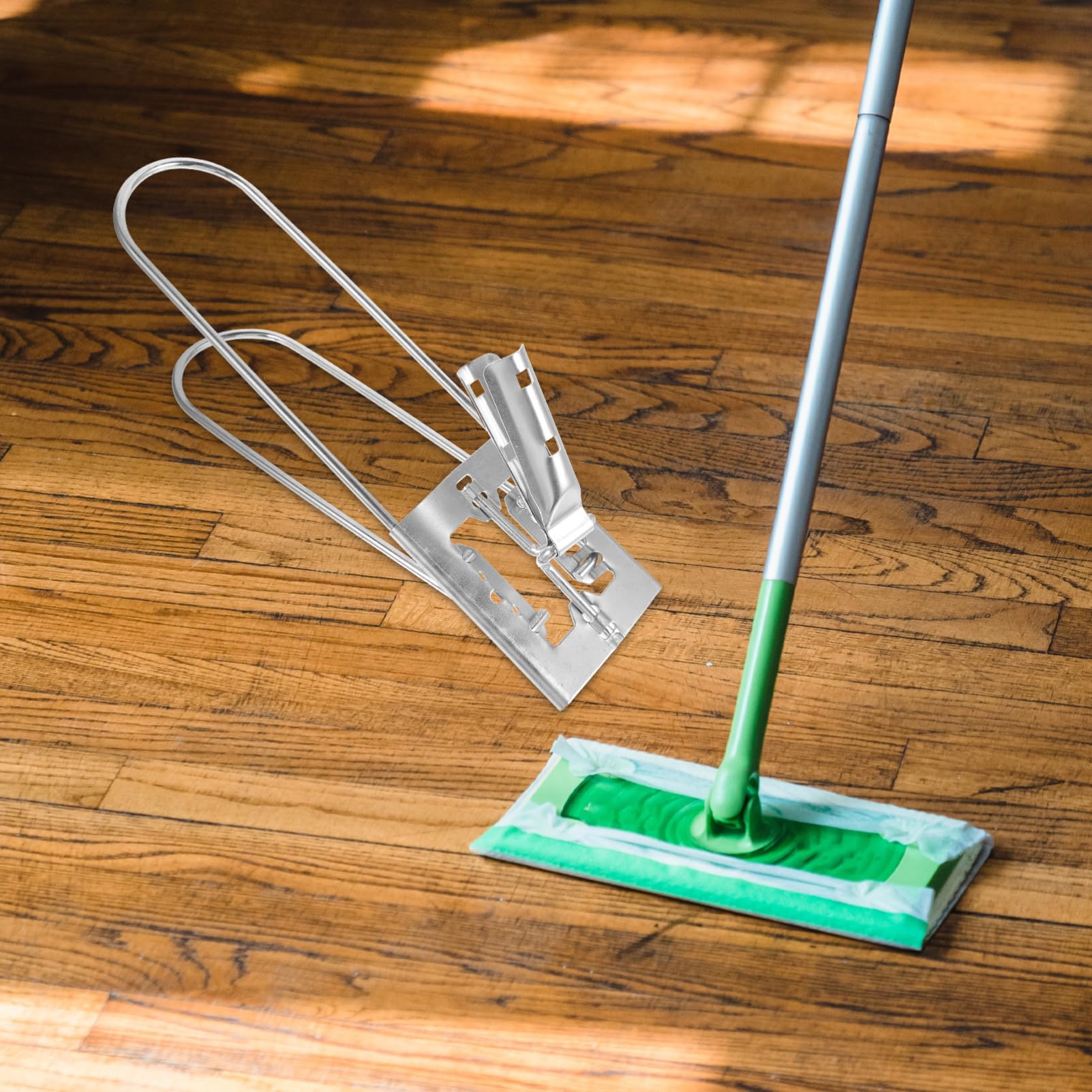 DOITOOL Marco de Trapeador y Soporte para Fregona de Piso Compatible de Acero Inoxidable Plegable Resistente y Duradero Recambio de Mopa de Polvo