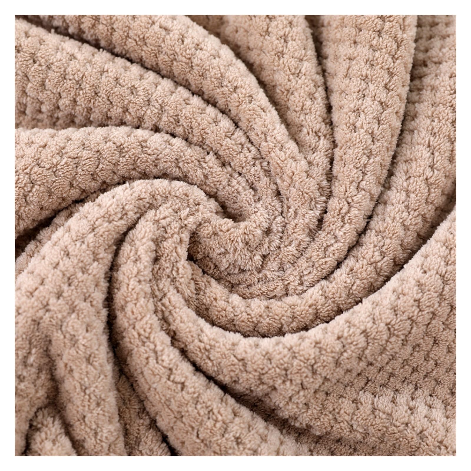 Generico Toalla de baño Grande, Playa Secado rápido Absorbente Espesa, Forro Polar Coral, Adulto del hogar(Pink,170x90cm)