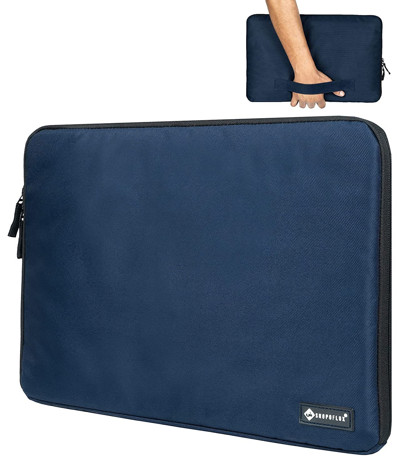 ivee international 15.6 Inch Laptop Sleeve Slip Case Cover Bag Pouch for Men and Women Waterproof with Handle (16 X 11 X 1.2 Inch) (Blue) (B09PR74KC4) Amazon Price History, Amazon Price Tracker