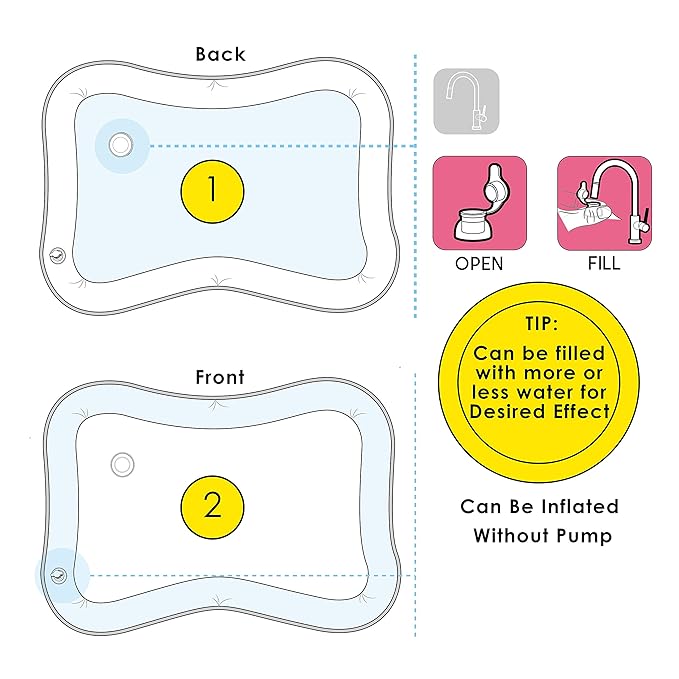 Splashin'kids Inflatable Tummy time Water Mat para Bebés miniatura 6