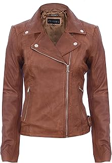 tan leather look jacket