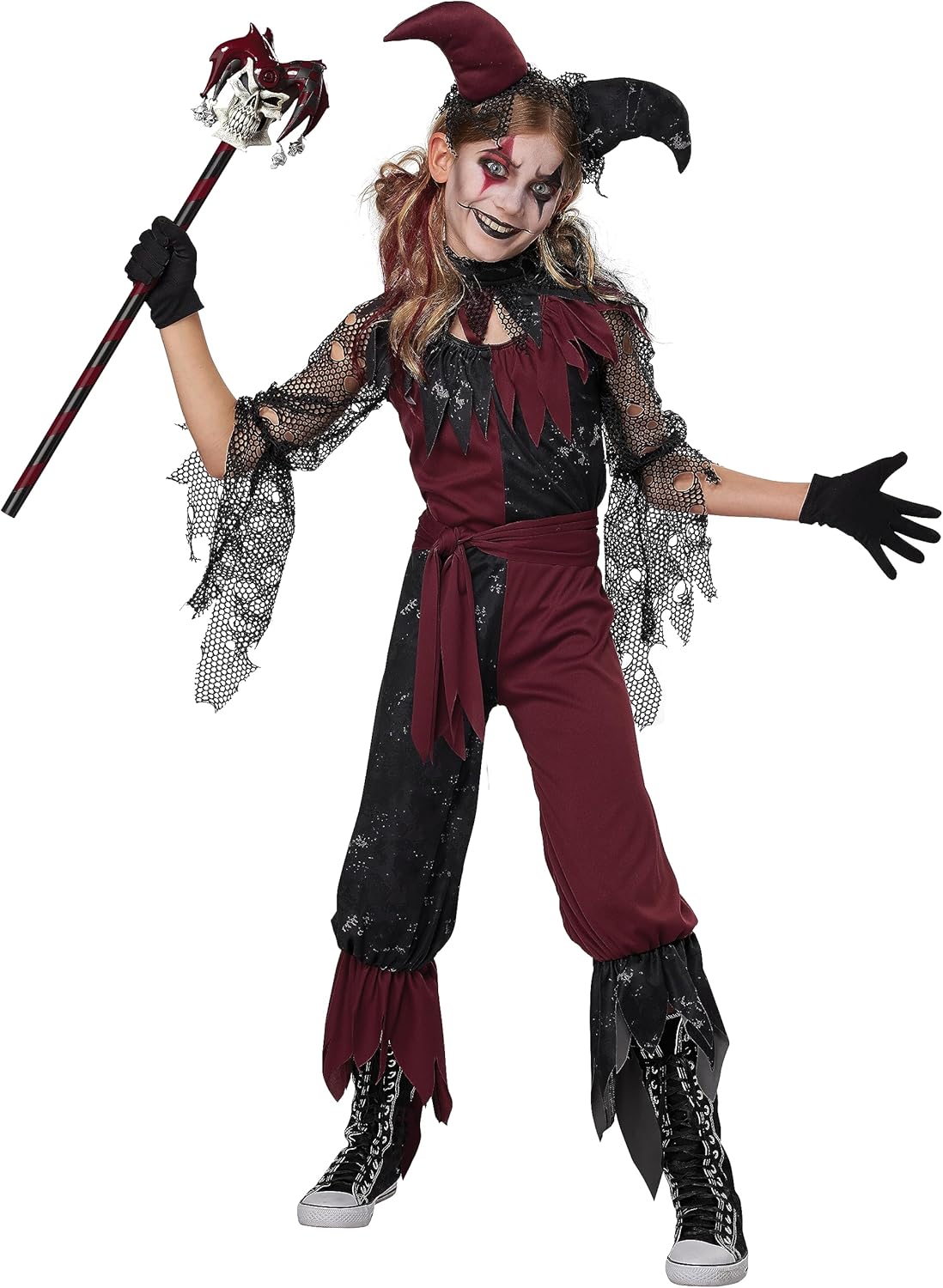 Jester Skull Staff [Ties, Canes & Sashes - Costume A] - In Stock