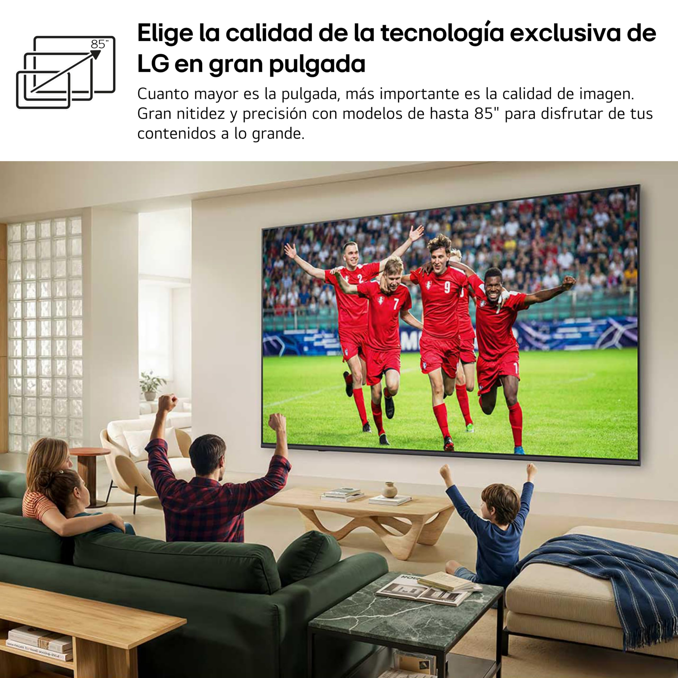 LG 55QNED80B6B - TV 55", 4K QNED EVO MiniLED, Sin Reflejos al 94%, Smart TV, WebOS 26, Procesador α7 AI Gen9, 4K Super Upscaling, HDR10 y Dolby Digital Plus, Alexa/Google Assistant, Negro