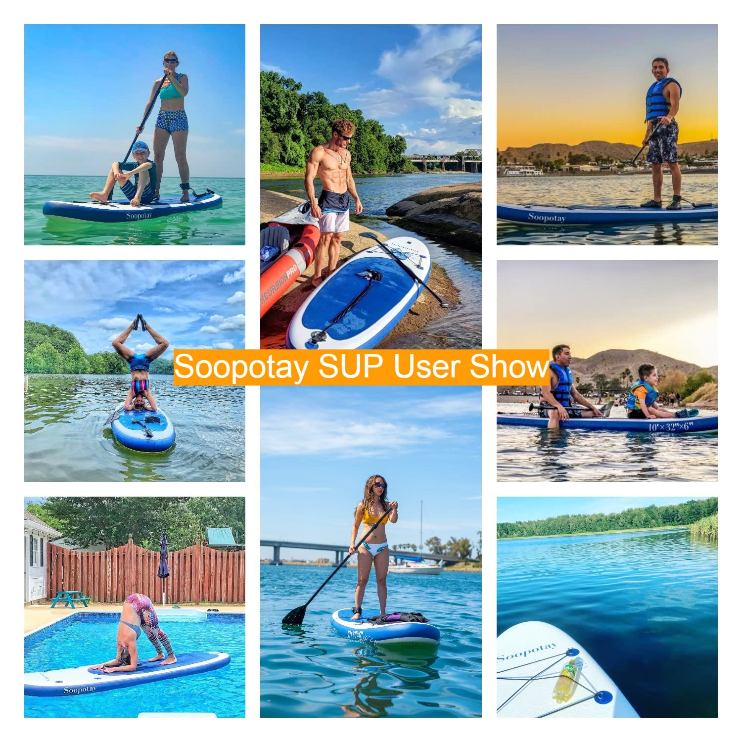 Buy Soopotay SUP Paddle Board, Inflatable Paddle Boards for Adults