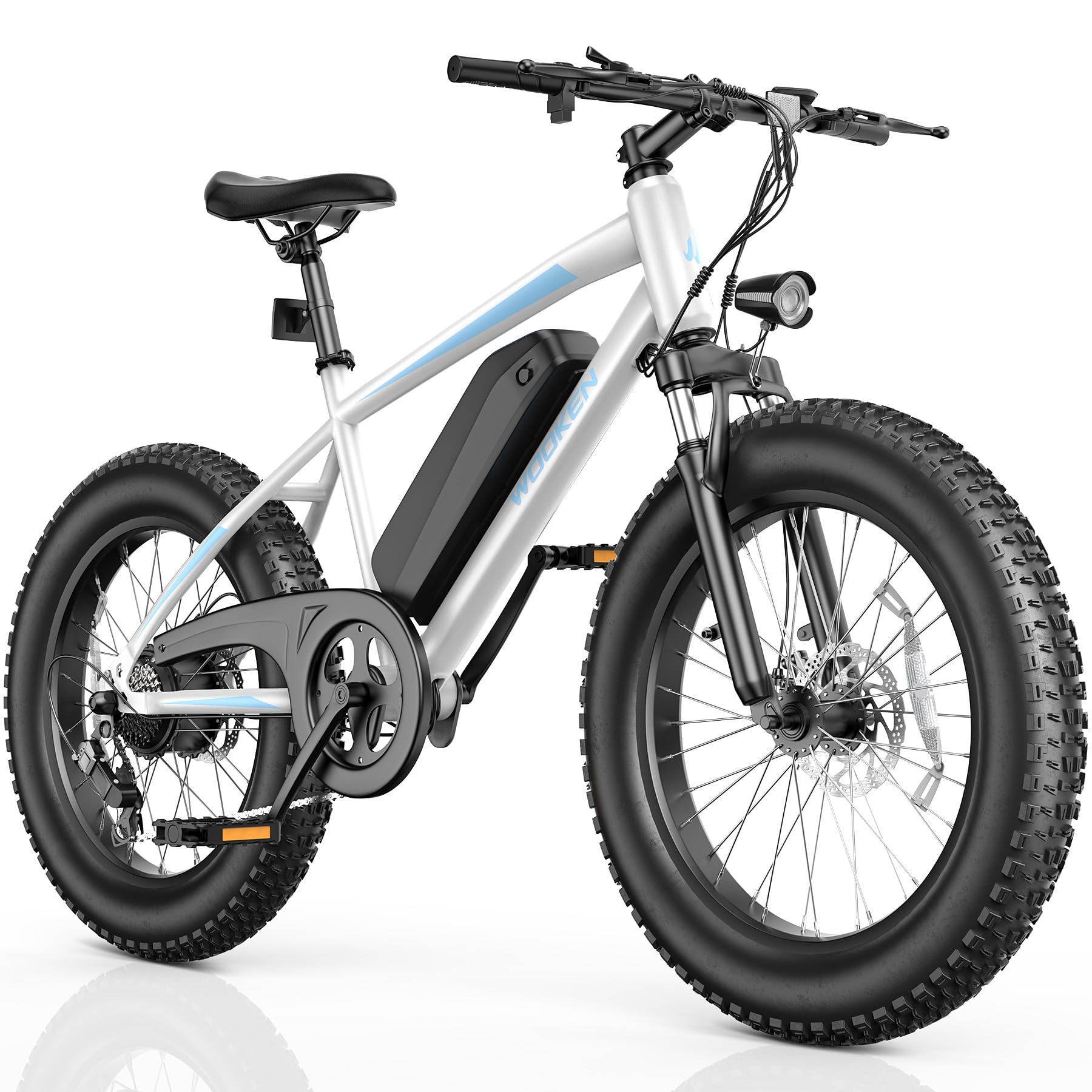 Wooken Electric Fat Tire Bike, 20" Wheels