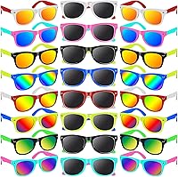 Vista 5 de Gafas de sol para niños a granel, gafas de sol neón con protección UV400 para niños y niñas