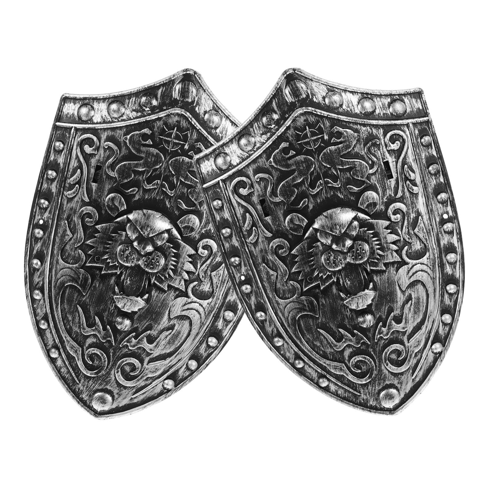 Angoily Shield Toy, 2PCS Medieval Knight Costume Kids Accessories, Boys Girl Captain Guard Armour Pretend Play for Outdoor, Halloween Cosplay Party