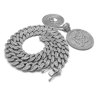 BLINGFACTORY Hip Hop Tekashi69 69 Medallion Necklace & 12mm