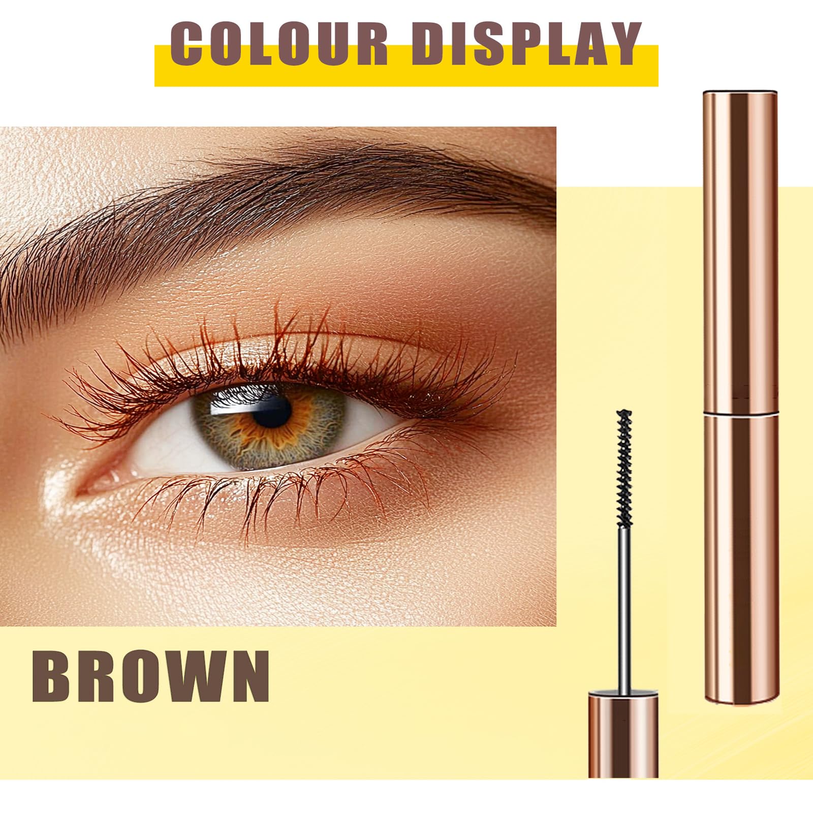 Brown Mascara for Older Women Nourishing, Buildable Formula with Mascara for Mature Women, Adds Volume - Image 3