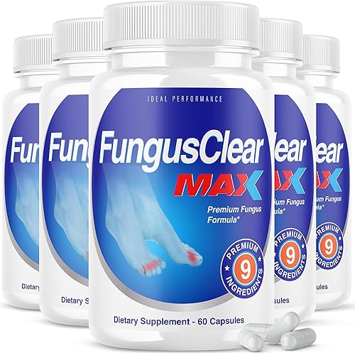 IDEAL PERFORMANCE Paquete de 5 pastillas para uñas de los pies de Hongus Clear Max (300 cápsulas)