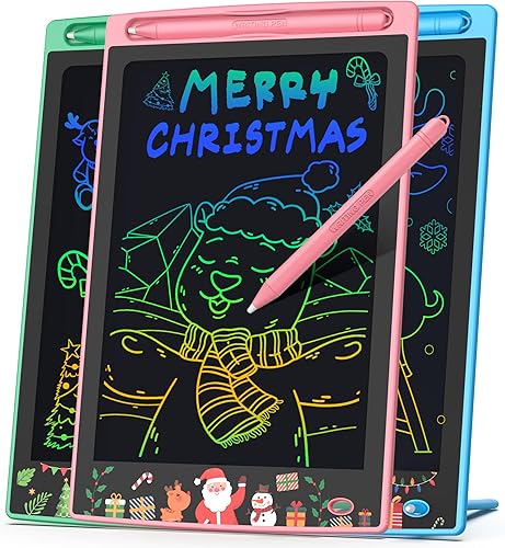 Tableta de escritura LCD para niños, juguetes de hockvill para niñas de 3, 4, 5, 6, 7 años, tablero colorido de garabatos de 10 pulgadas,