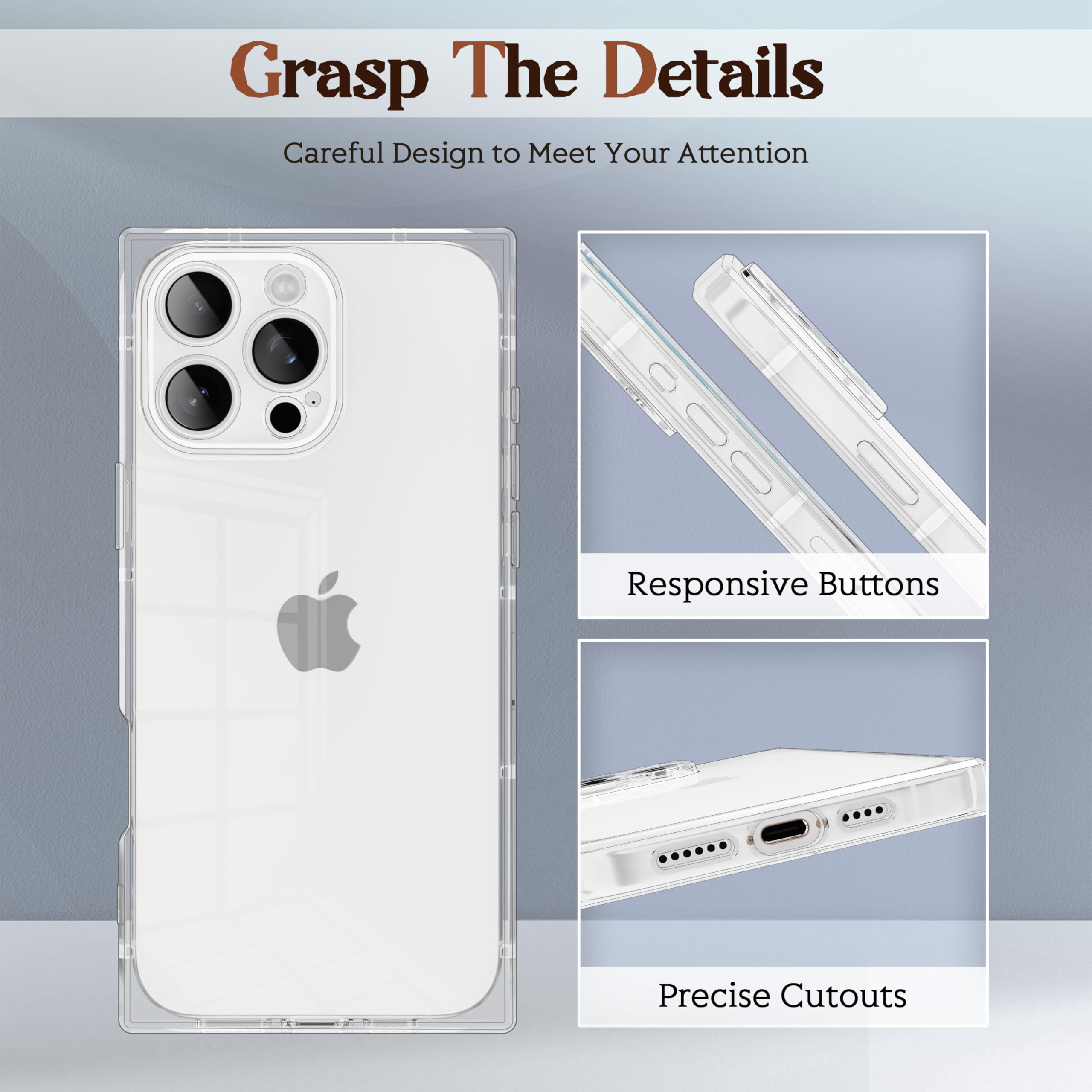 Amazon.com: IAIYOXI Rectangle Case Compatible for iPhone 13 Pro