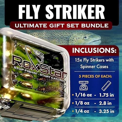 Miniatura 2 de RoxStar Fly Strikers - Juego de regalo definitivo  Probado a nivel nacional para pescar cualquier hilandero de pesca. Hecho a mano en los Estados