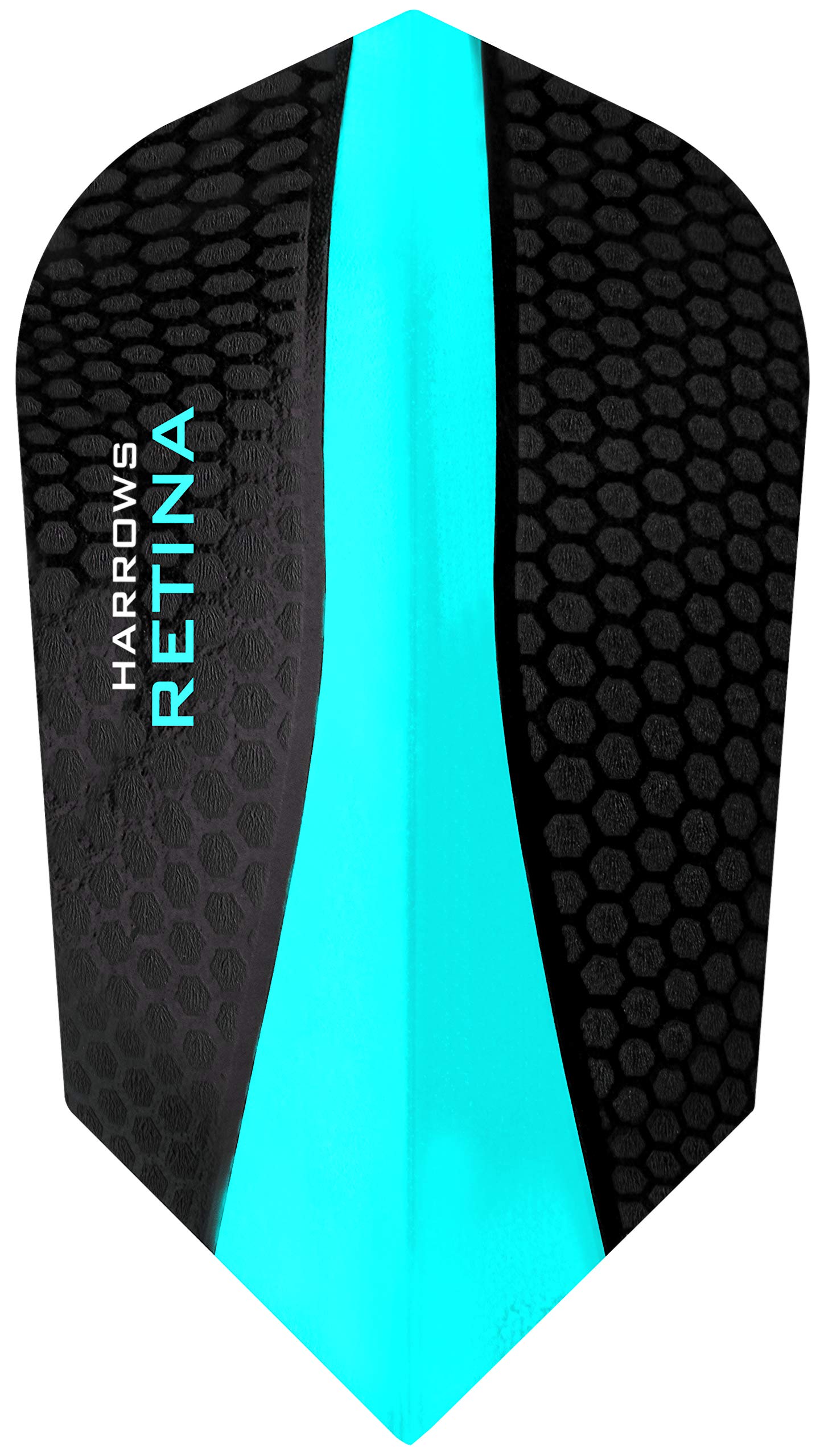 Harrows Retina Dart Flights - Aqua - 100 Micron - Slim Shape - 5 Sets (15 Flights)