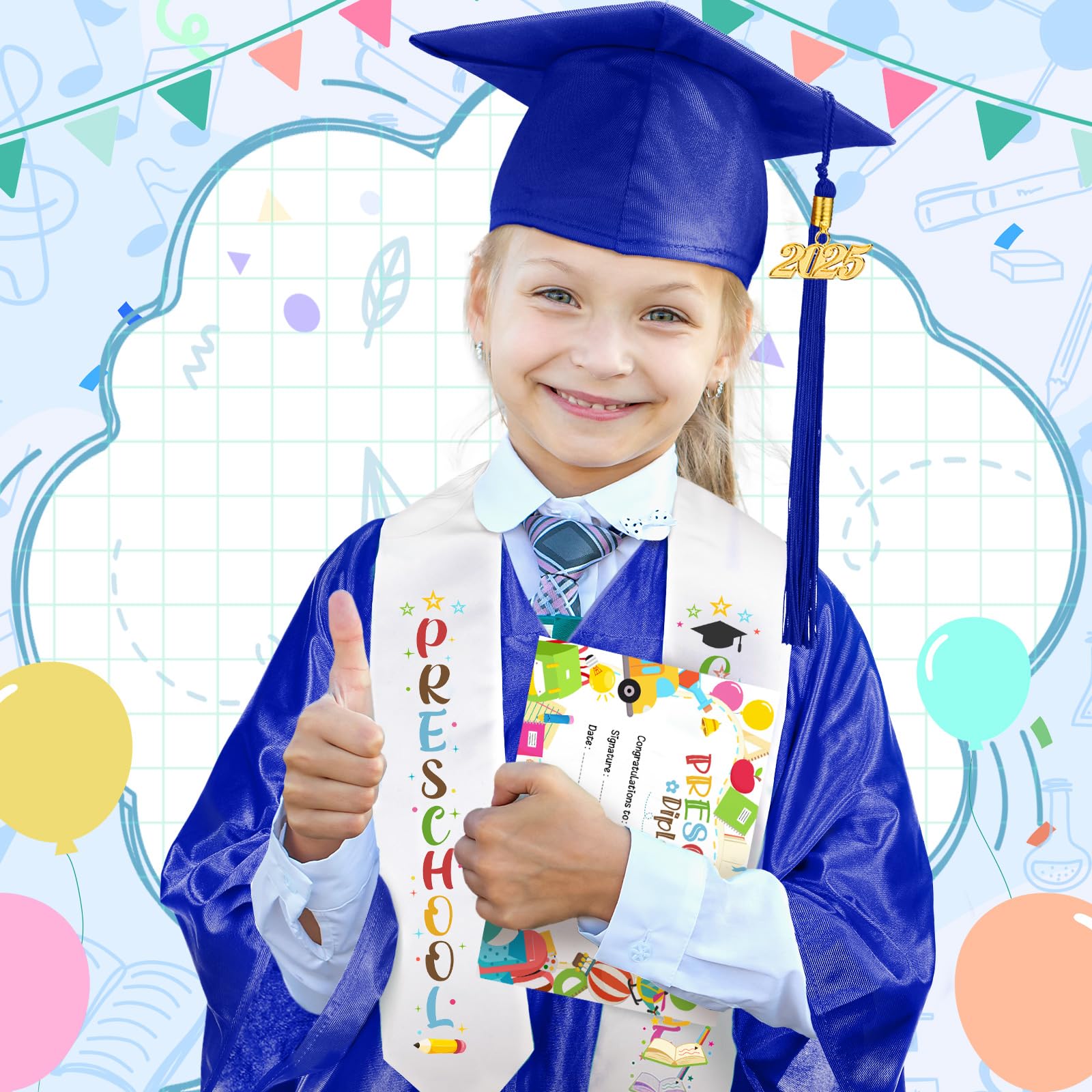 Snapklik.com : Sureio 6 Pcs Kindergarten Preschool Graduation Cap And ...