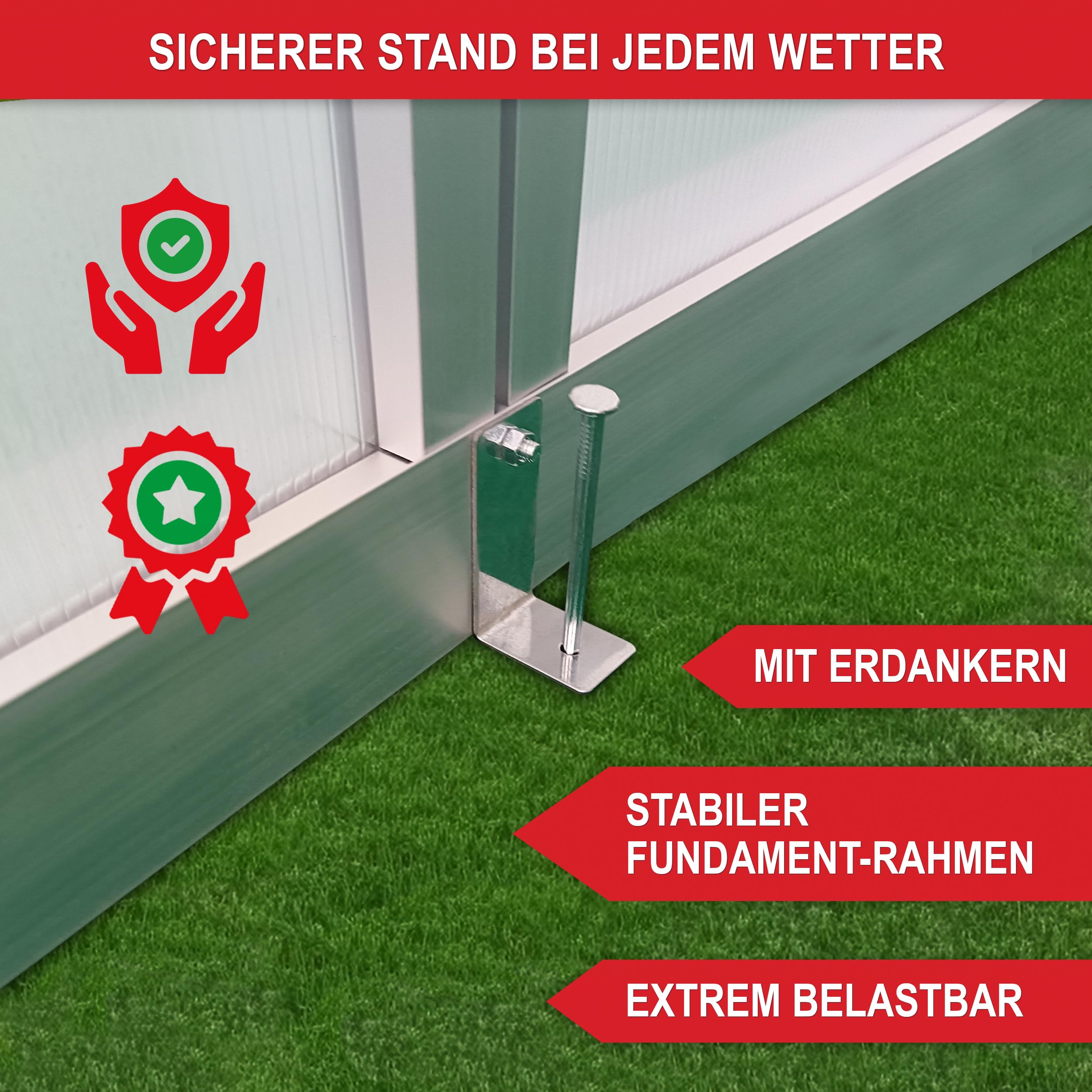 ONBEST stabiles Aluminium Gewächshaus mit Dachfenster – Garten Frühbeet ideal für die Anzucht von Tomaten Blumen – vielseitig nutzbar als Treibhaus, Tomatengewächshaus Pflanzenhaus (XXL)