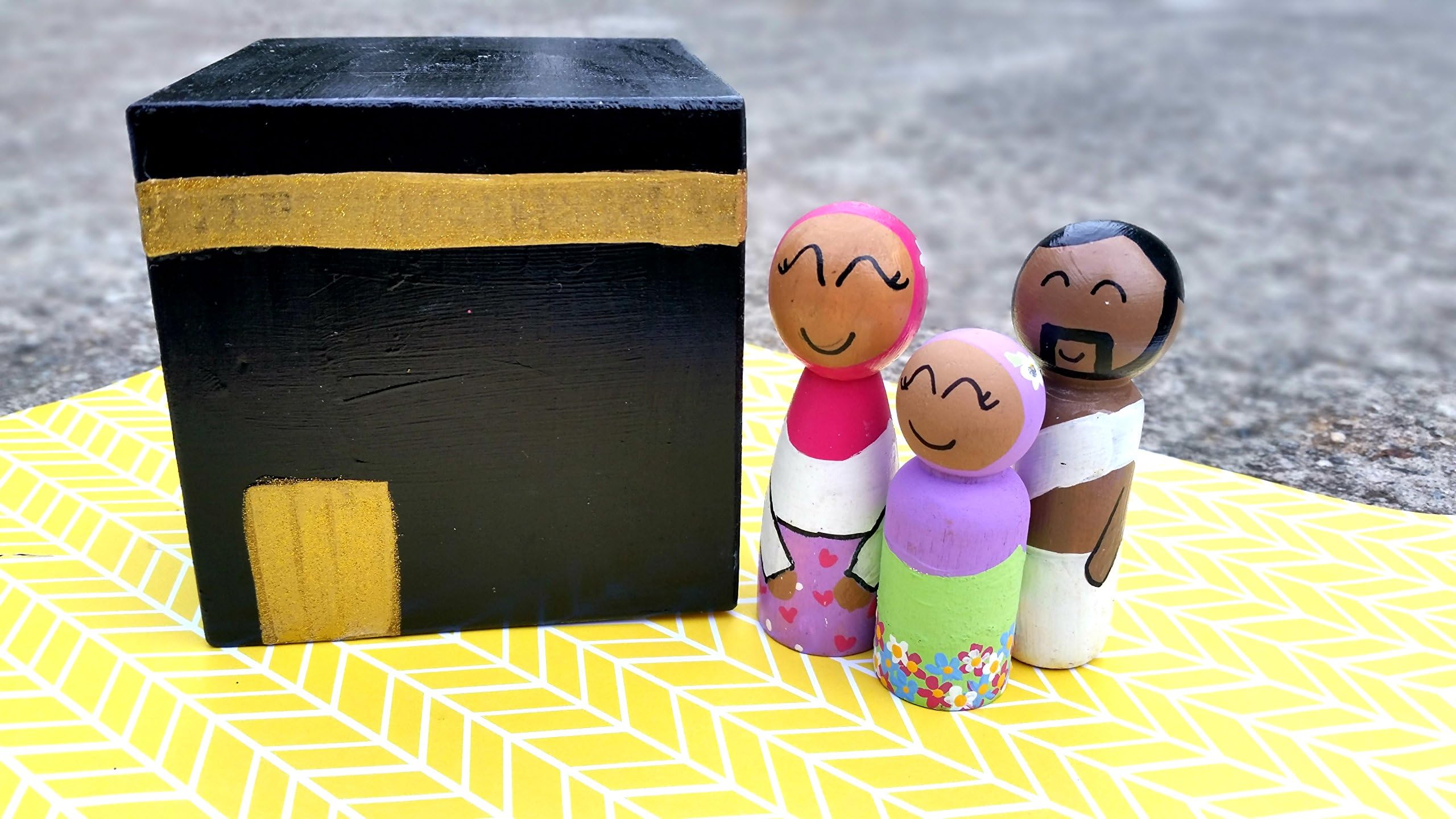 Hajj Play Set /Wooden Mosque/Wooden Masjid/Masjid Play Set/Ka'ba Kaba Play Set /Eid ul Adha/Hajj Gift/Makkah Mecca/Mosque Masjid/Muslim Doll