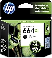 Cartucho original de tinta negra de alto rendimiento HP 664XL Advantage (F6V31AL)