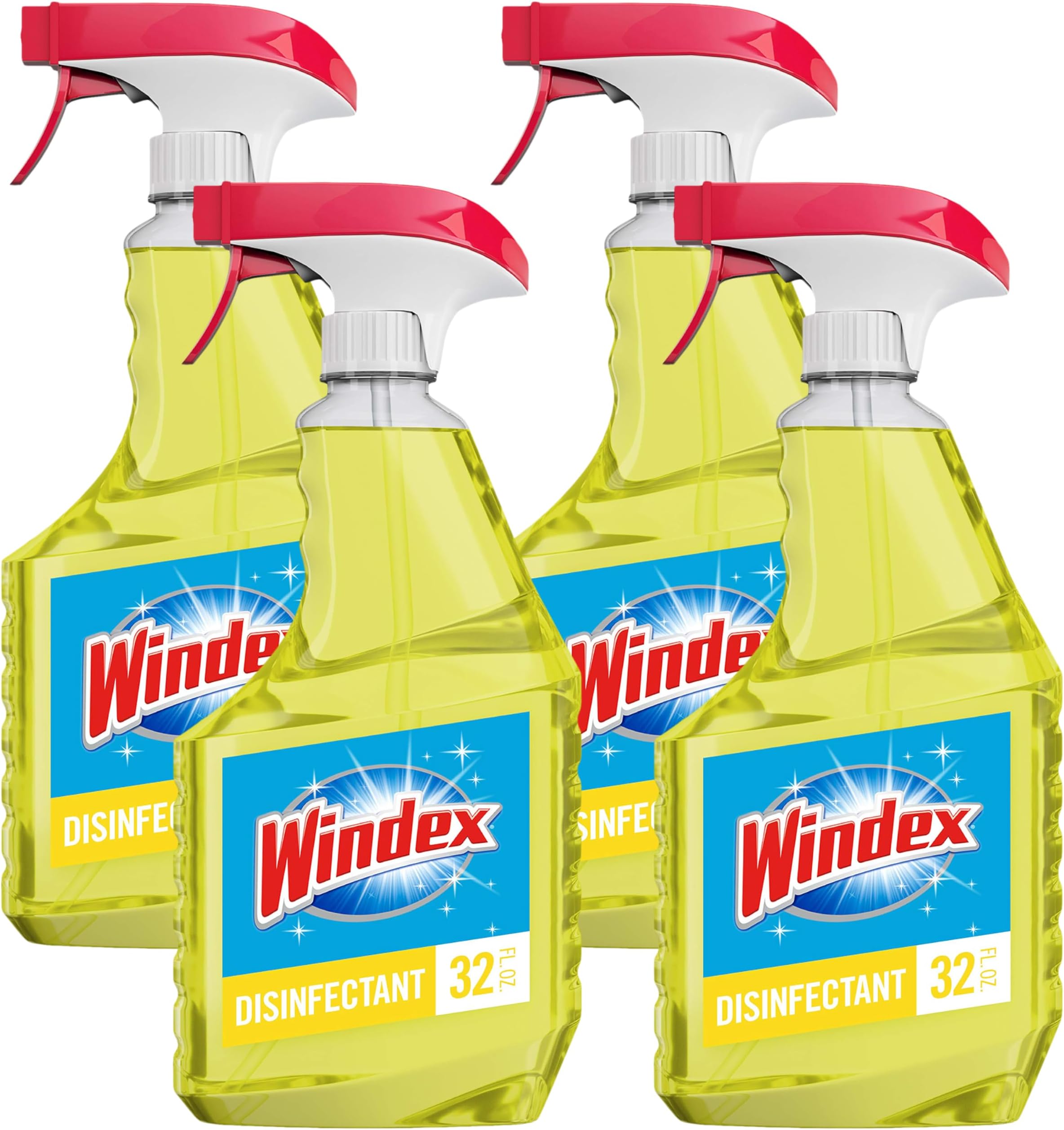 Multi-Surface Cleaner, Trigger Bottle, Citrus | Disinfectant | 32 fl oz | Pack of 4
