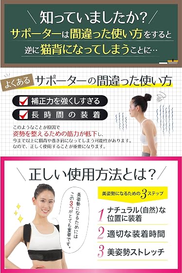 Minaoriフィットネス Minaoriフィットネス［強力フィットタイプ］猫背補正ベルトの商品画像