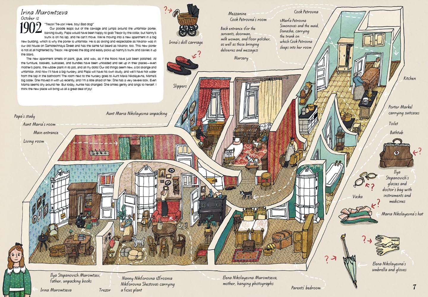 The Apartment: A Century of Russian History: 1: by Alexandra Litvina (Author), Anna Desnitskaya (Illustrator)