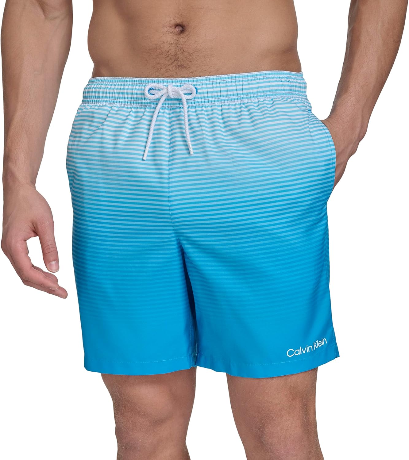 Calvin Klein Men's Swim Swim Trunk,Blue,XX-Large