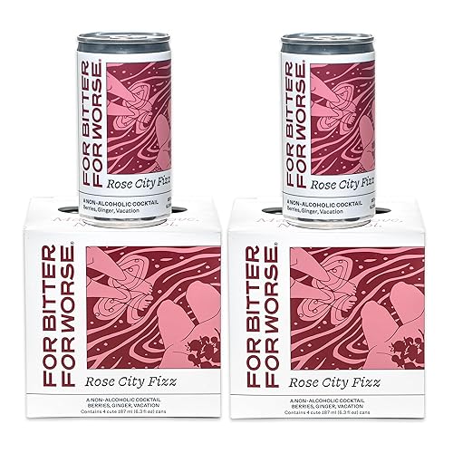 Miniatura 10 de For Bitter For Worse Cóctel sin alcohol - Sparkling Botanical Spritz & Craft Mocktails - Sabor complejo audaz - Sin gluten, vegano, sin azúcar