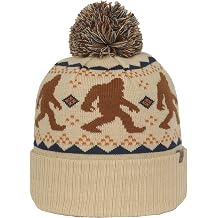 Outdoor Cap Unisex Adult Sasquatch Knit Beanie with Cuff & Pom