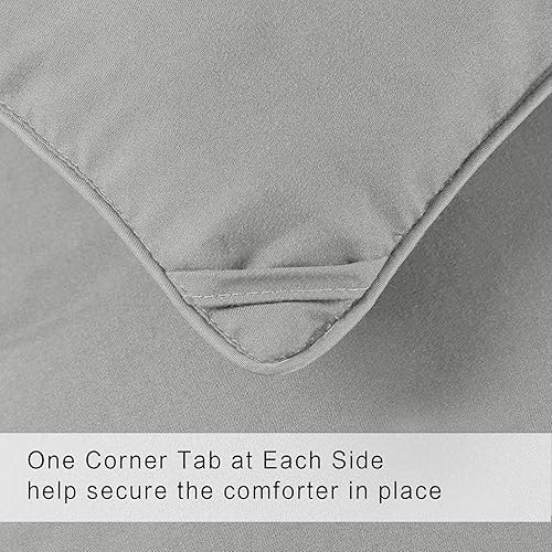 Miniatura 5 de COHOME Serie 2100 Edredón con relleno alternativo, tamaño queen, acolchado, con lengüetas en las esquinas, para todas las estaciones, estilo