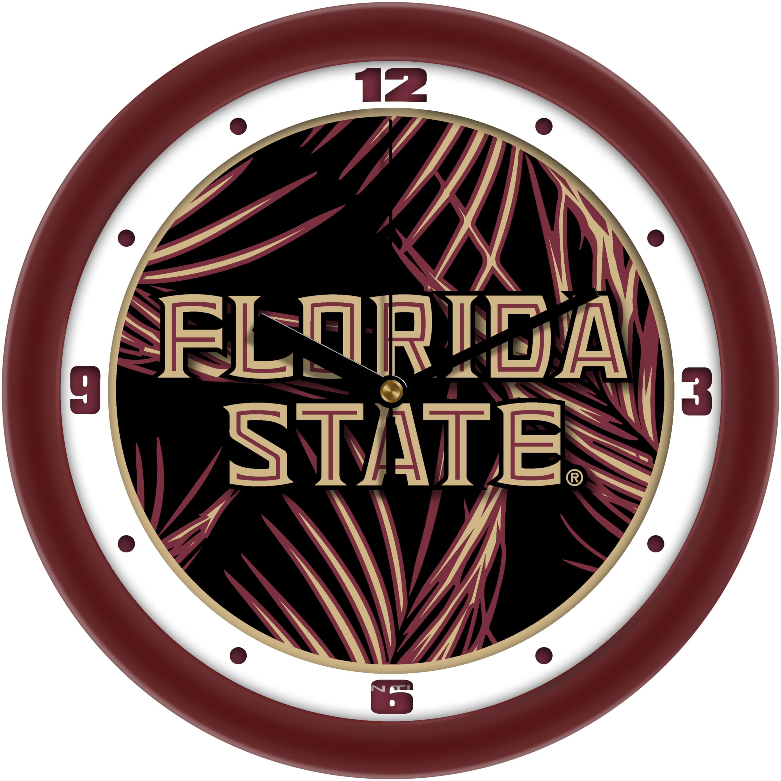 Official Collegiate Team Spirit Wall Clock, 11.5