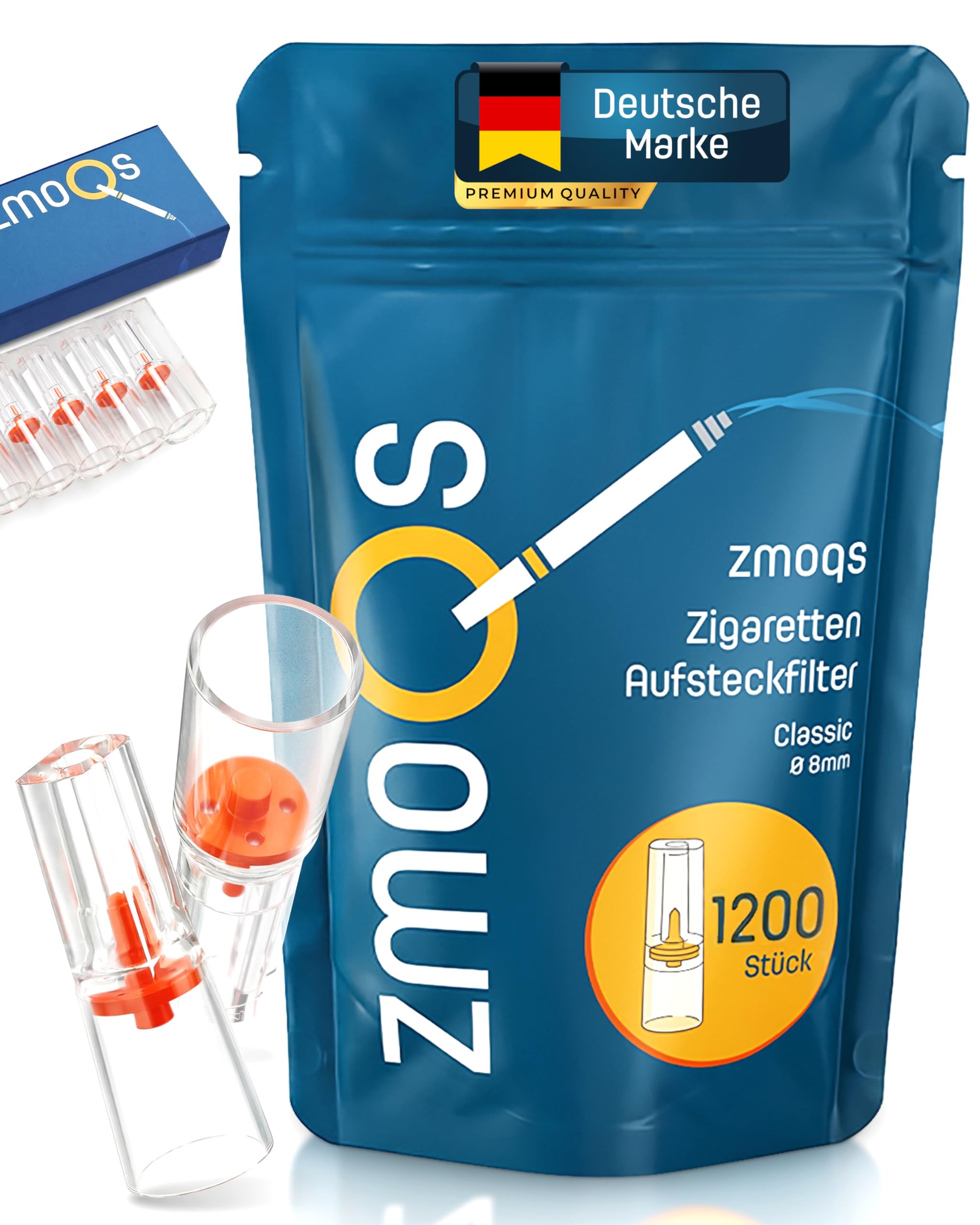 Filtros para fumadores estándar – 1200 unidades – Accesorio para filtro de cigarrillos – 1200 unidades