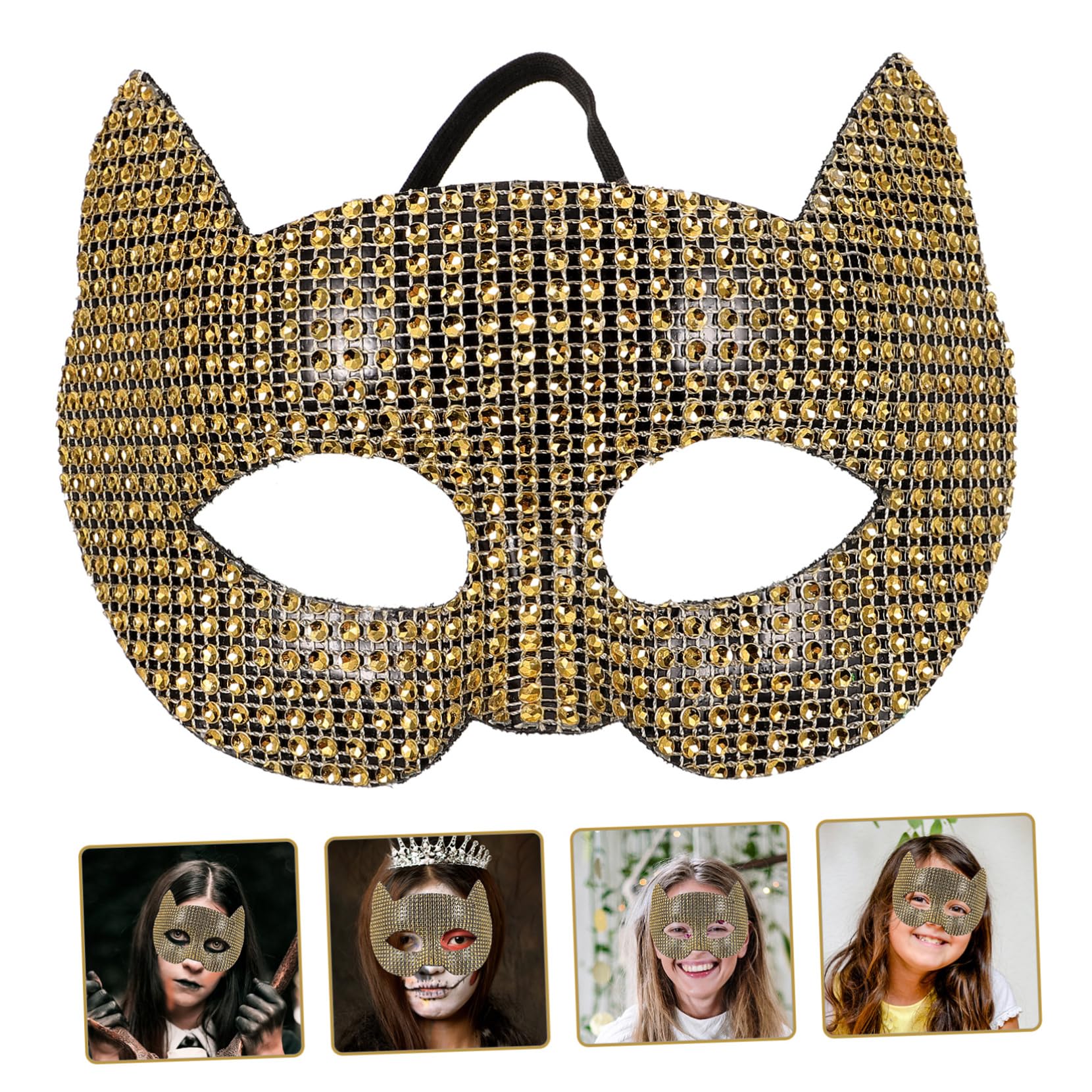 Healeved 5 Pezzi Maschera per Cosplay con Decorazioni Maschera per Leggera e Confortevole per e Foto Accessorio per Performance e Halloween