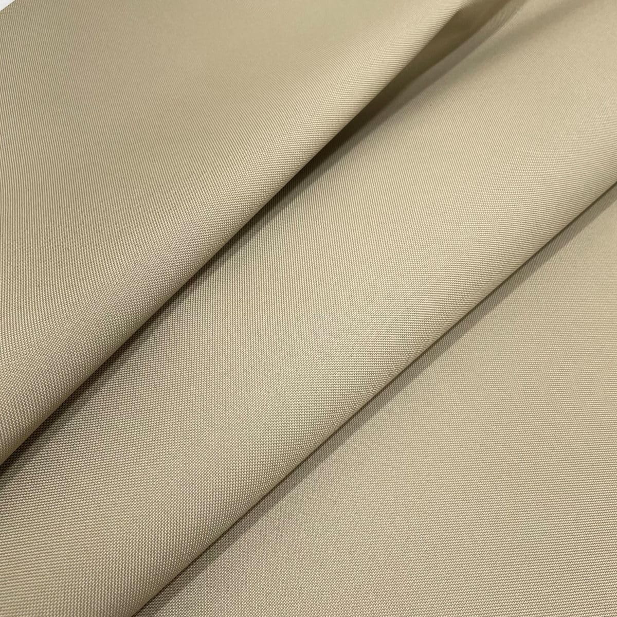 Luxury Water Repellent Outdoor Canvas Fabric Waterproof Upholstery Grade Water Tear Resistant Garden Furniture Plain Fire Retardant By The Metre 150cm x 100cm (Beige)