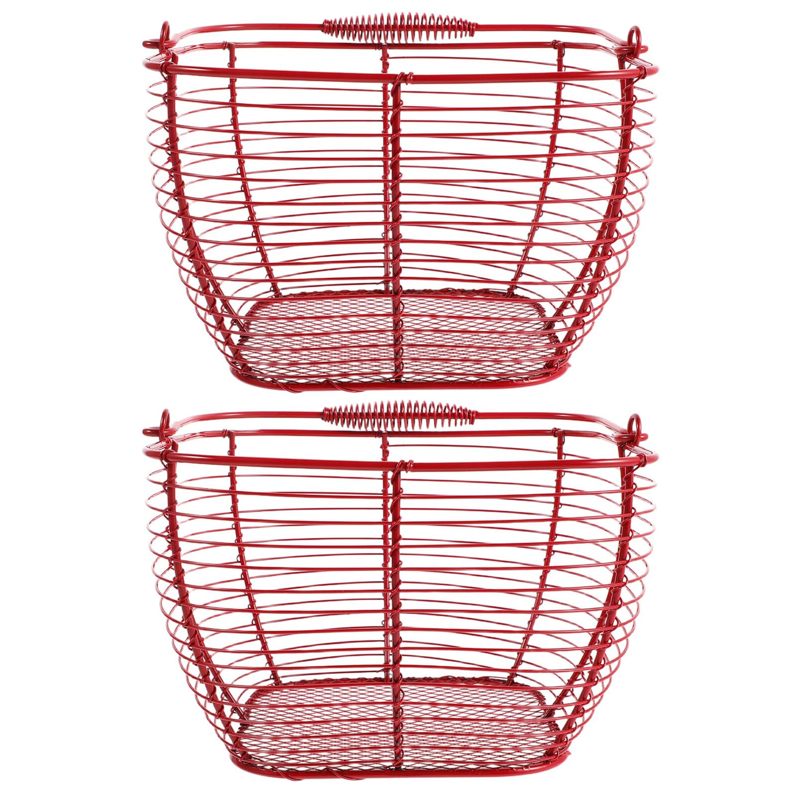 Cesta para almacenar huevos de diseño redondo multifuncional en juego de 2 piezas