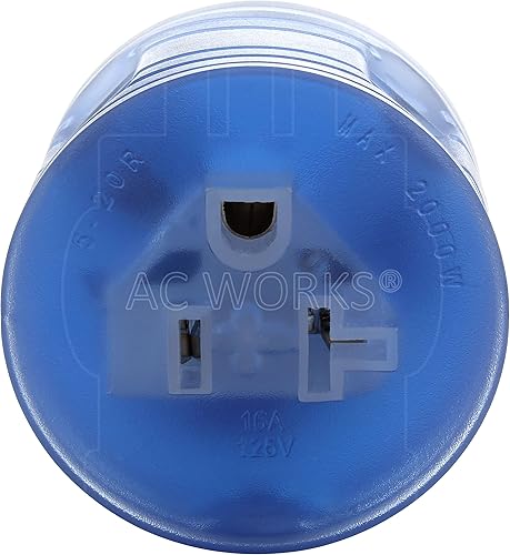 Miniatura 4 de AC WORKS TT-30P RVGenerator 30Amp Plug to 5-1520R Adaptador con indicador de alimentación (Compacto)