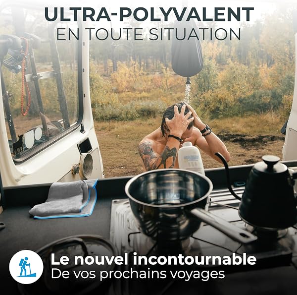 NirvanaShape Serviette Microfibre| Séchage Rapide, Légère, Absorbante | Serviette de Sport/Serviette de Bain de Voyage| Idéal pour Le Sport, Le Plein Air, la Plage, Le Camping et Le Sauna - 5