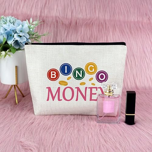 Miniatura 7 de Regalo de bingo para mujeres, bolsa de maquillaje, regalo para amantes de los juegos de bingo, regalo para amigos, regalo divertido para jugadores,