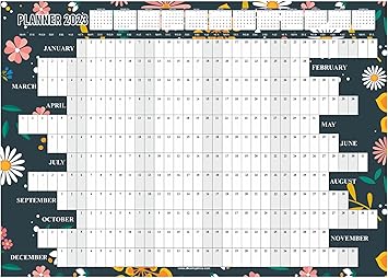 Calendrier 2023 Open Office 2023 Wall Planner A3 Size Year Calendar Organiser Runs Jan To Dec Student  Academic School Study Office Work Home Family Yearly Planning Annual Poster  Full Year Chart (Folded) Floral Design : Amazon.co.uk: