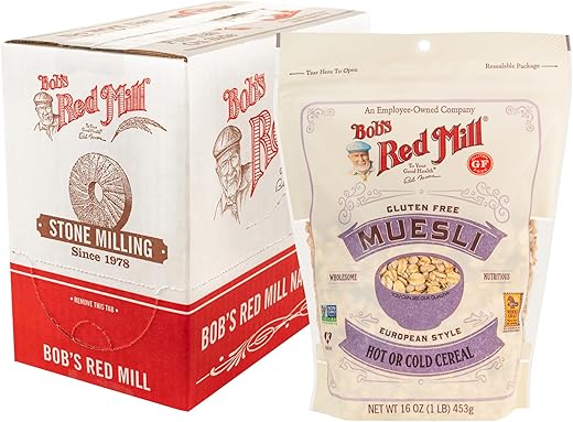 Bob's Red Mill Gluten Free Muesli Cereal, 16-ounce (Pack of 4)