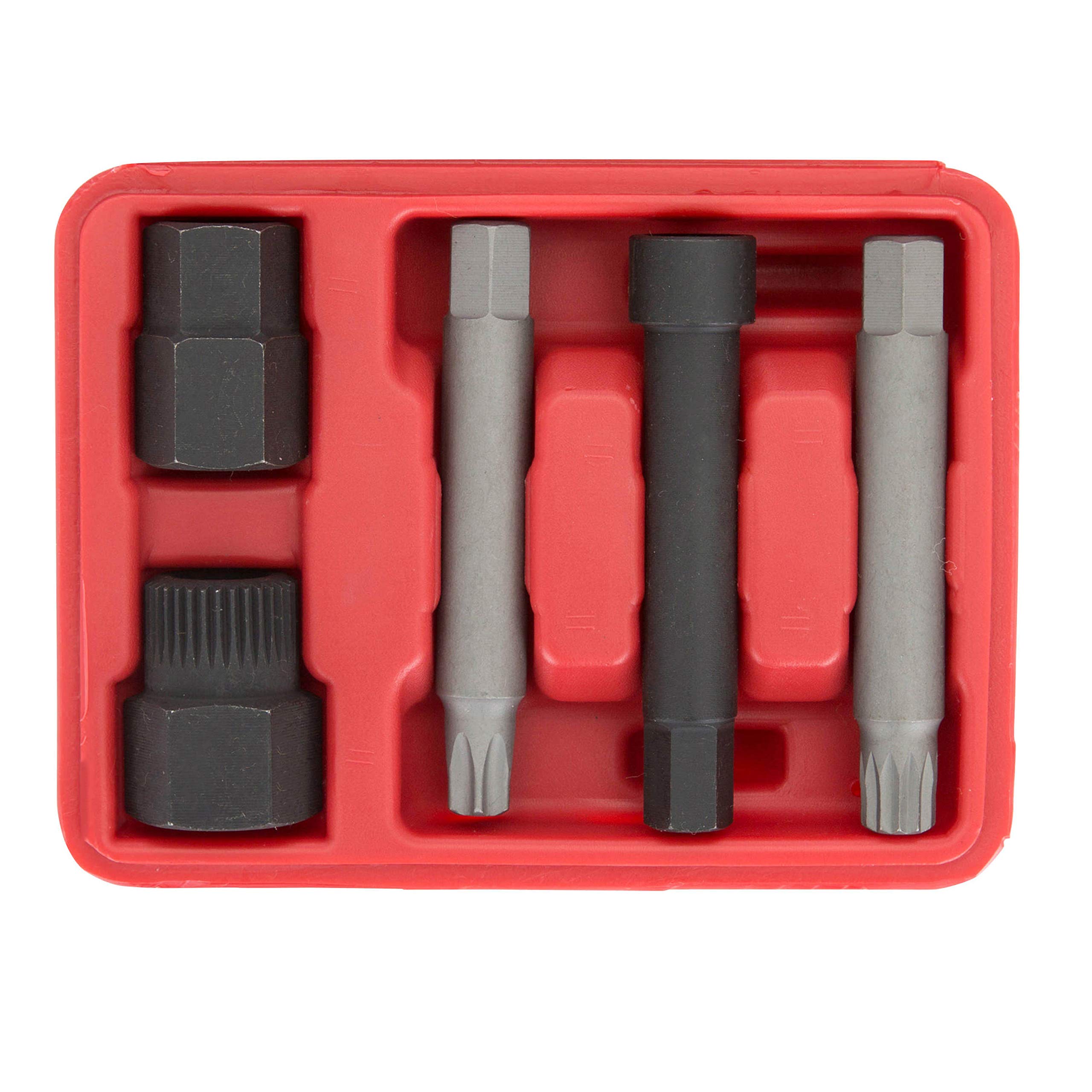 OEMTOOLS 27261 Alternator Decoupler Pulley Tool Kit, 5 Piece, Pulley