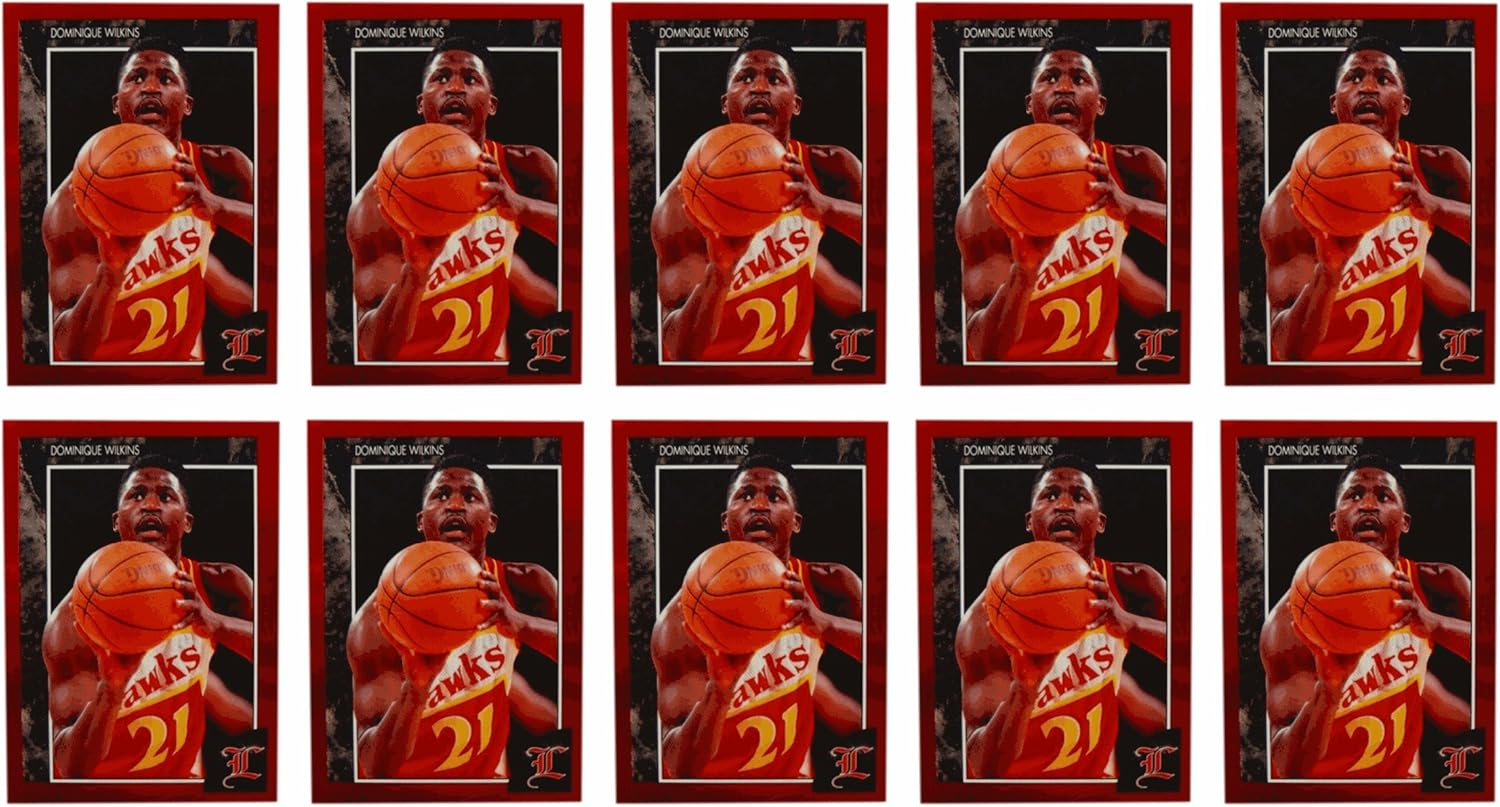 (10) 1992 Legends #28 Dominique Wilkins Basketball Card Lot Atlanta Hawks