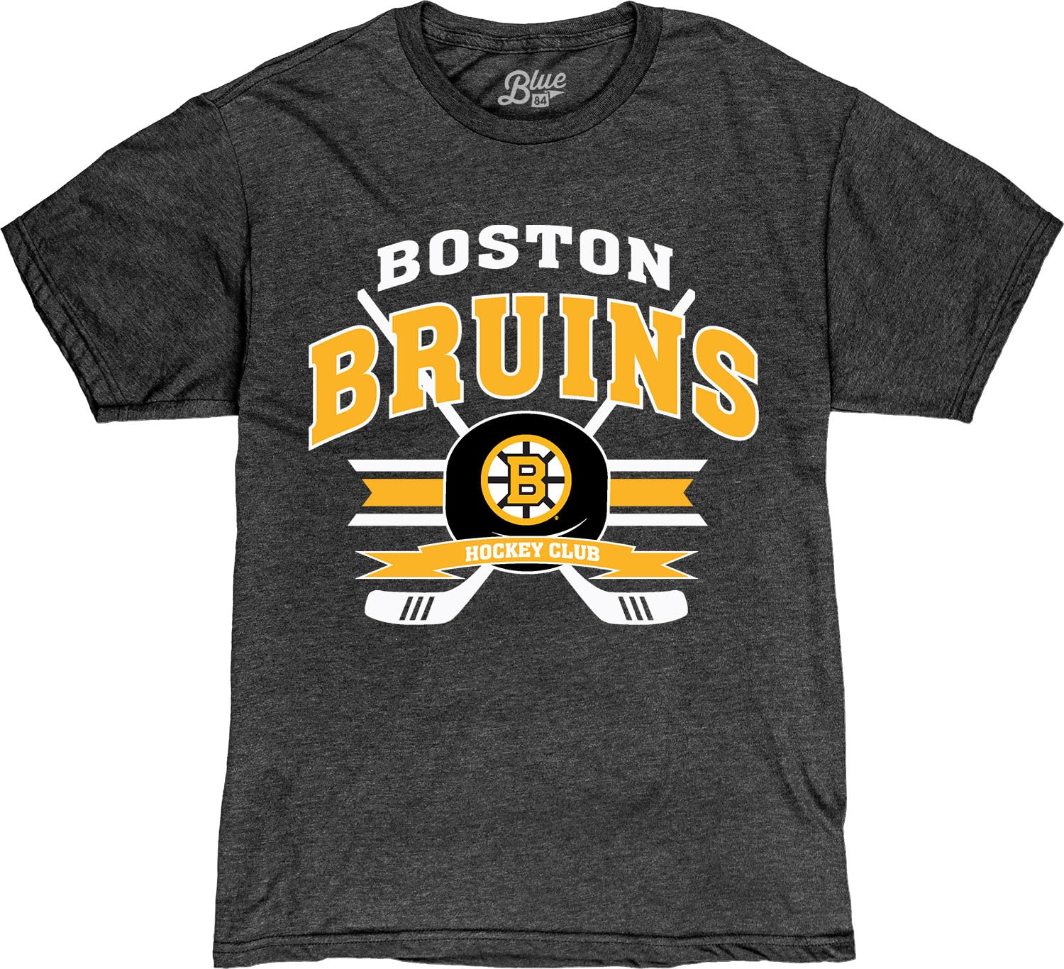 Blue 84 NHL Officially Licensed T-Shirt Heathered Hockey Puck