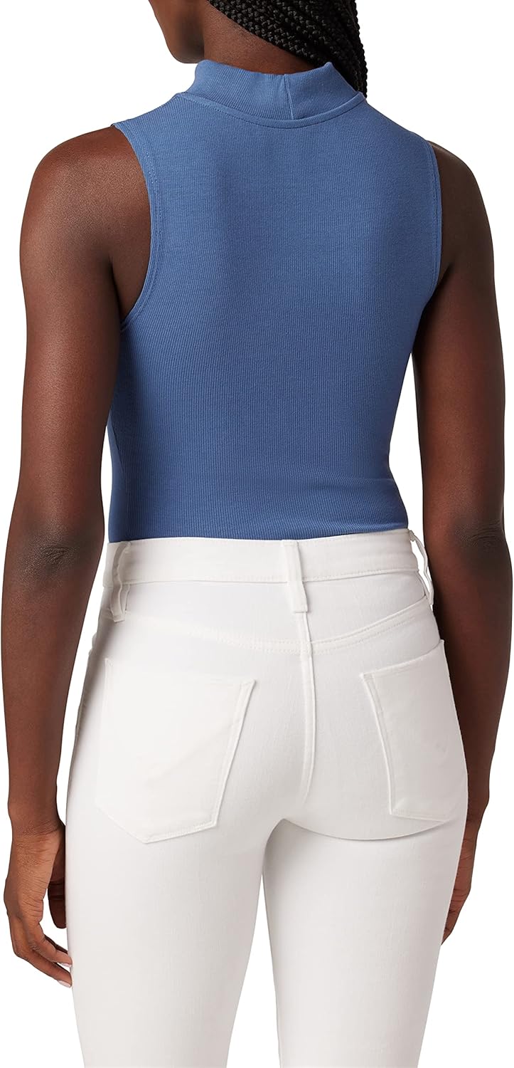 Hudson Womens Mock Neck Cut Out Sweater Tank Top - Image 3