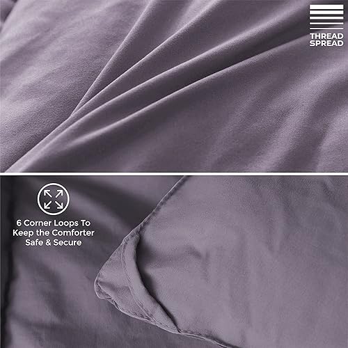 Miniatura 7 de Edredón alternativo de plumón tamaño Queen, relleno de edredón acolchado de microfibra para cama Queen con esquinas integradas  Edredón ligero