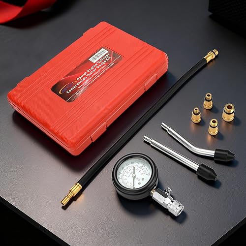 Miniatura 7 de BETOOLL HW0130 - Kit de probador de compresión de cilindro de motor de gasolina de 8 piezas calibre de herramientas automotrices