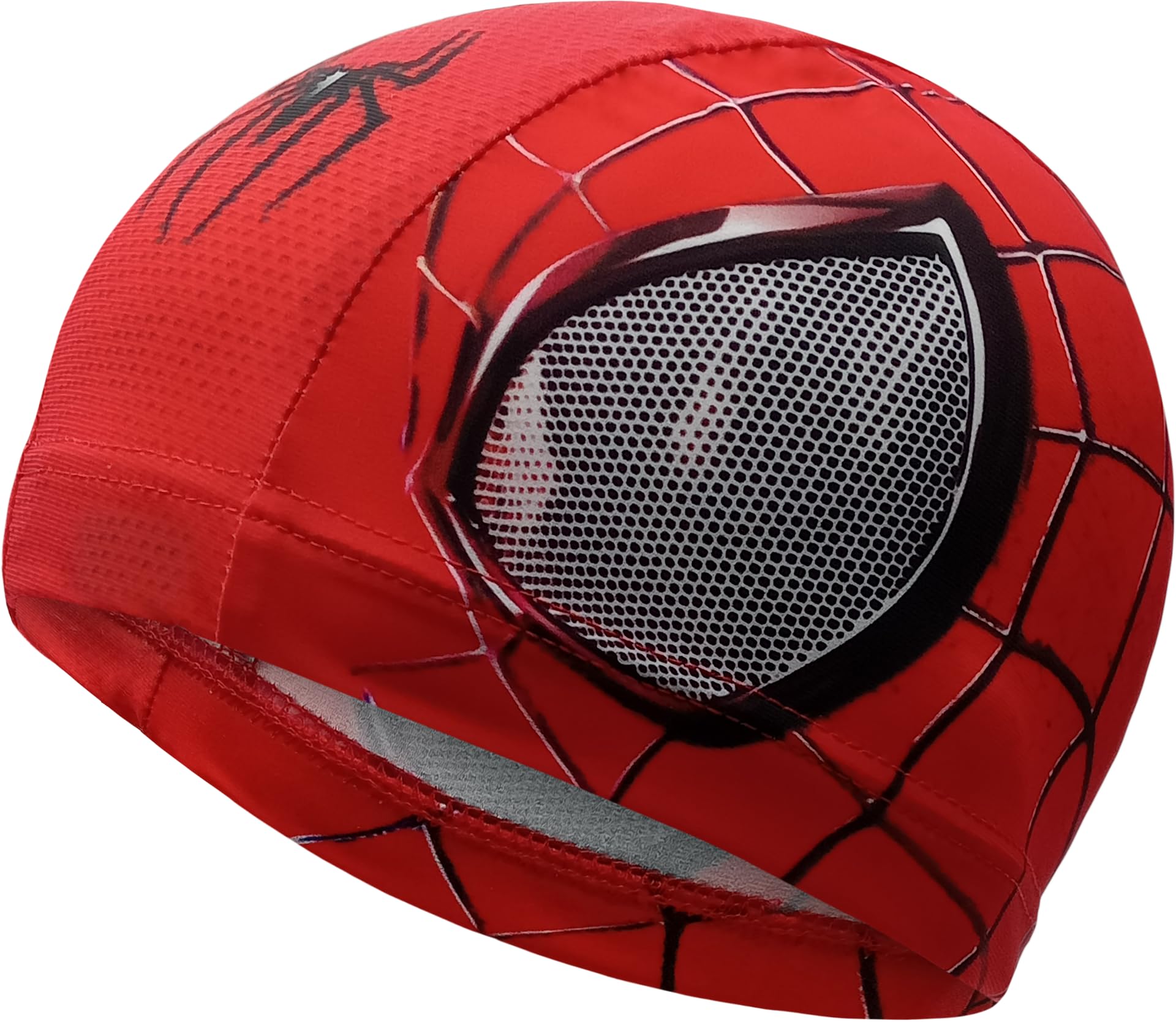Gorro de Tela Spider Rojo | Gorro de Natación | Gorro de Piscina | Alta Comodidad y Adherencia | Arte y Natación