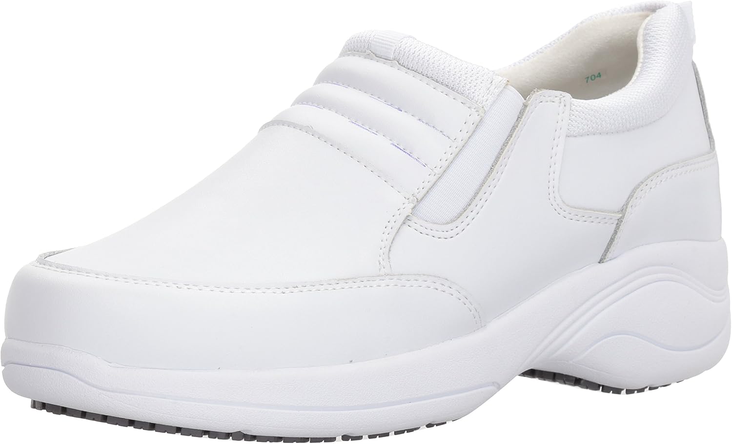 Easy Works Women's Magna Health Care Professional Shoe, White, 7 X-Wide