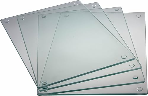 Miniatura 8 de Juego de 4 tablas de cortar antideslizantes, resistentes a las roturas, duraderas, resistentes a las manchas y aptas para lavavajillas, 9.75 x 9.75